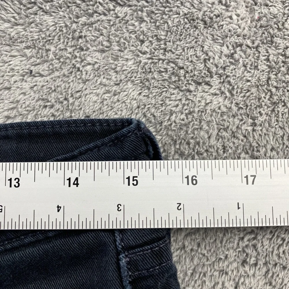Levis 511 Slim Fit Straight Leg Jeans Mens 32x27 Black Low Rise‎